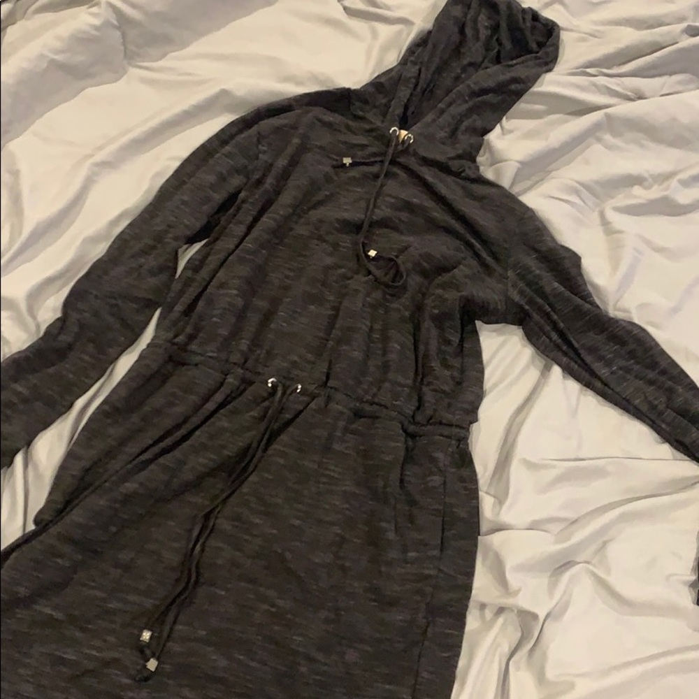 🎉grey michael kors lounge dress with hood🎉